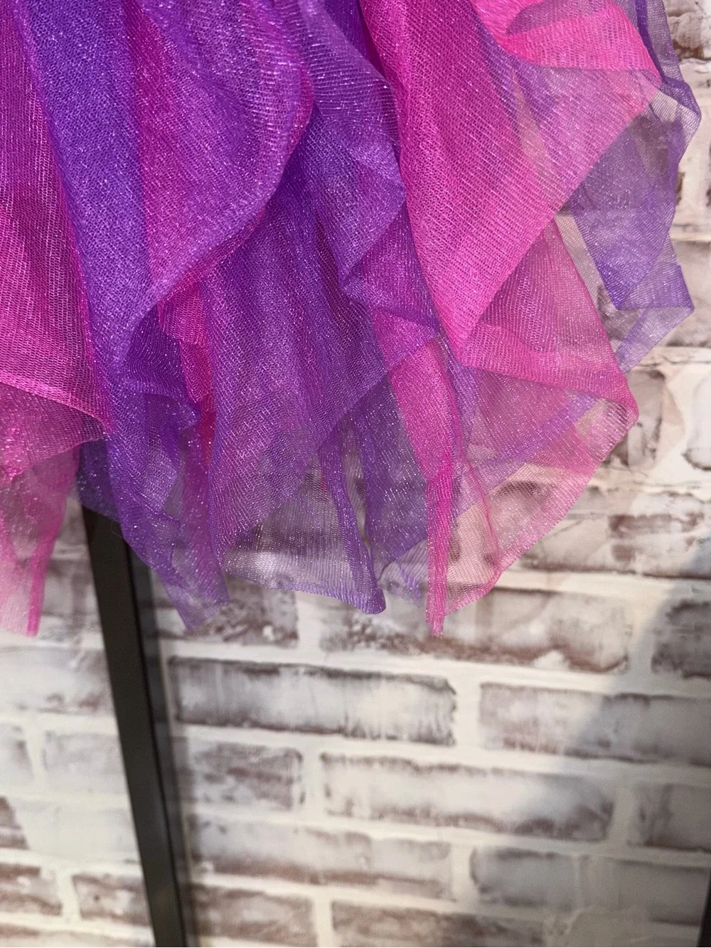 Modern hero Purple and Pink Layered Tulle Girls' Costume Dress